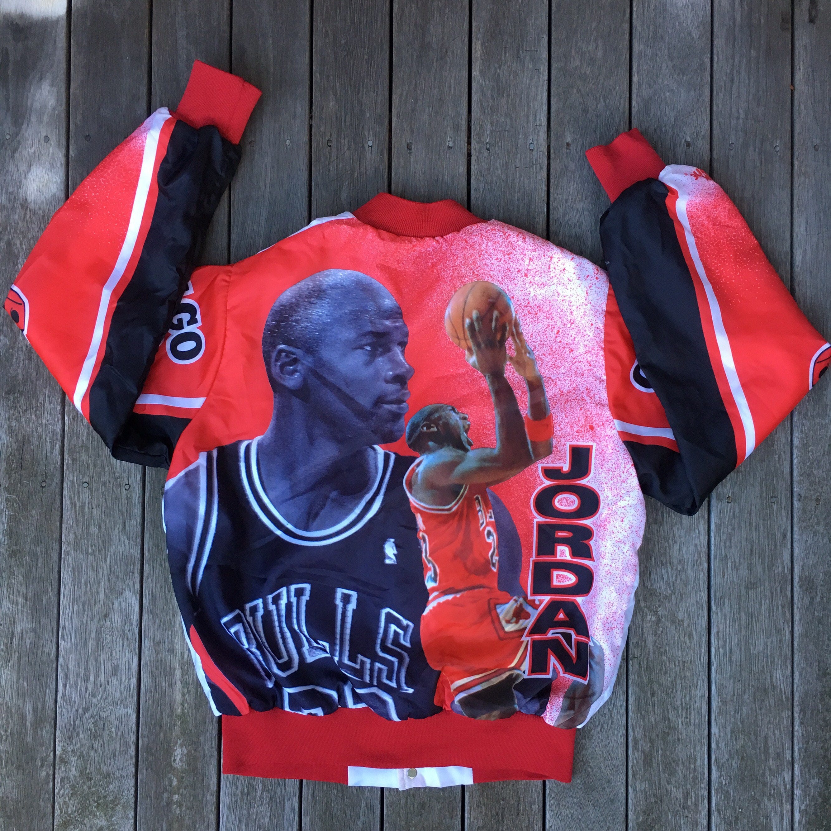 Vintage Chalk Line NBA Chicago Bulls Michael Jordan Bomber Jacket
