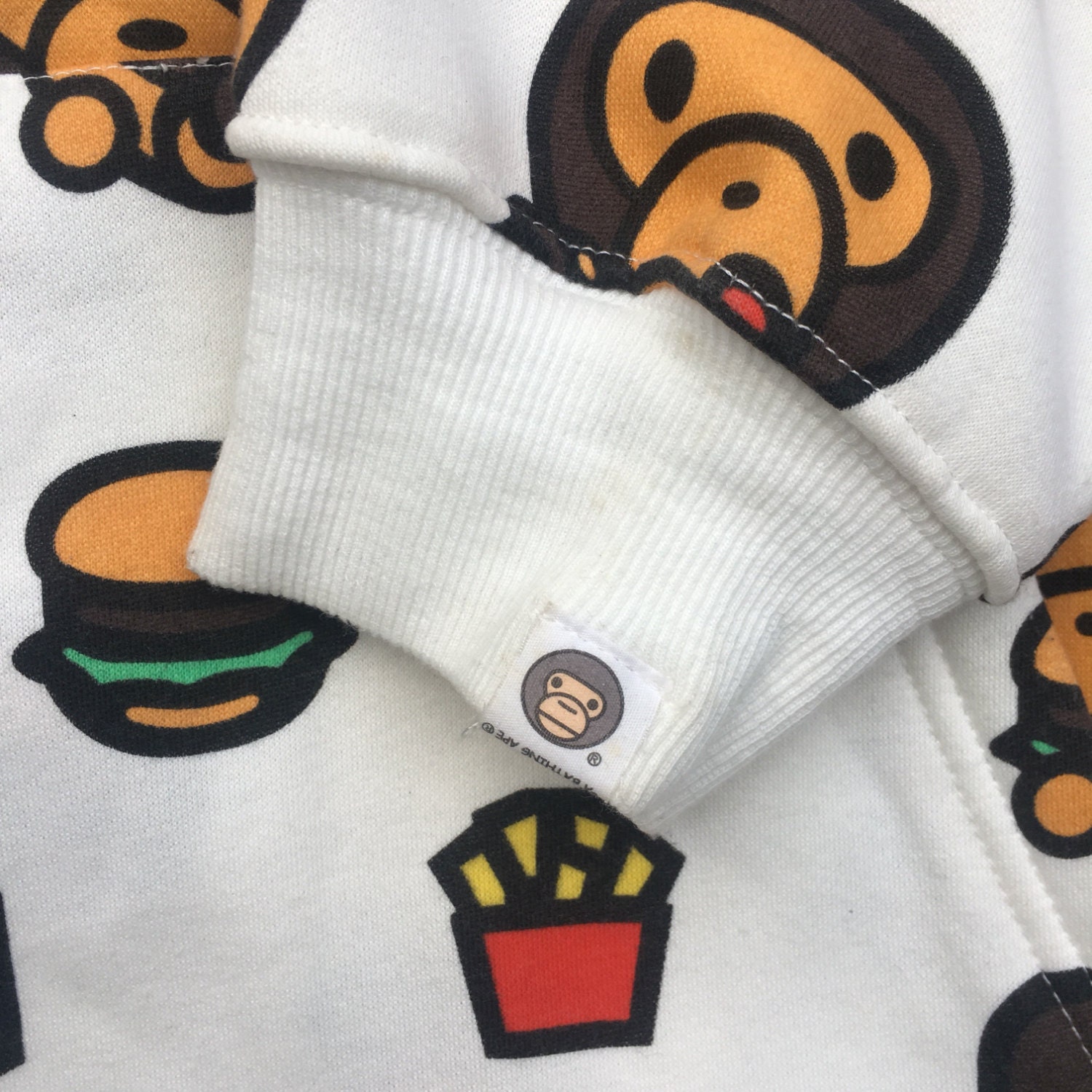 00s APE Baby Milo Junk Food Hoodie サイズM 00s APE Baby Milo Junk