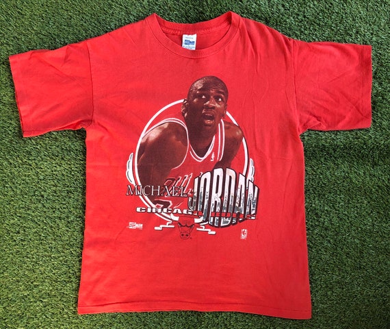 Vintage 1991 Salem Sportswear Michael Jordan Chicago Bulls Unisex Large  Graphic T-shirt Retro Rare USA Made Jordan Basketball Streetwear Tee -   Canada