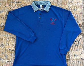 【BLUEY】オーストラリアVINTAGE ウールジャケット企業ロゴ無地グランジ Vintage 1990's Norwellan Bluey Australian Made Jones