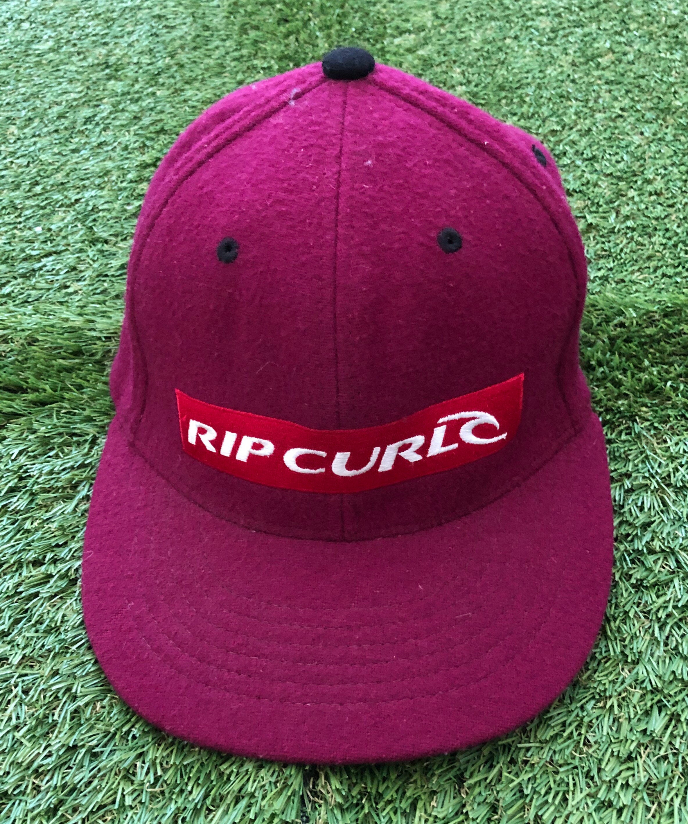 Stitched Box Streetwear Retro Etsy Hat Surfer Wear Australia Festival Curl Cap 2000 Summer Cap Surf Rip Curl Vintage Sportswear Flexfit Logo Rip -