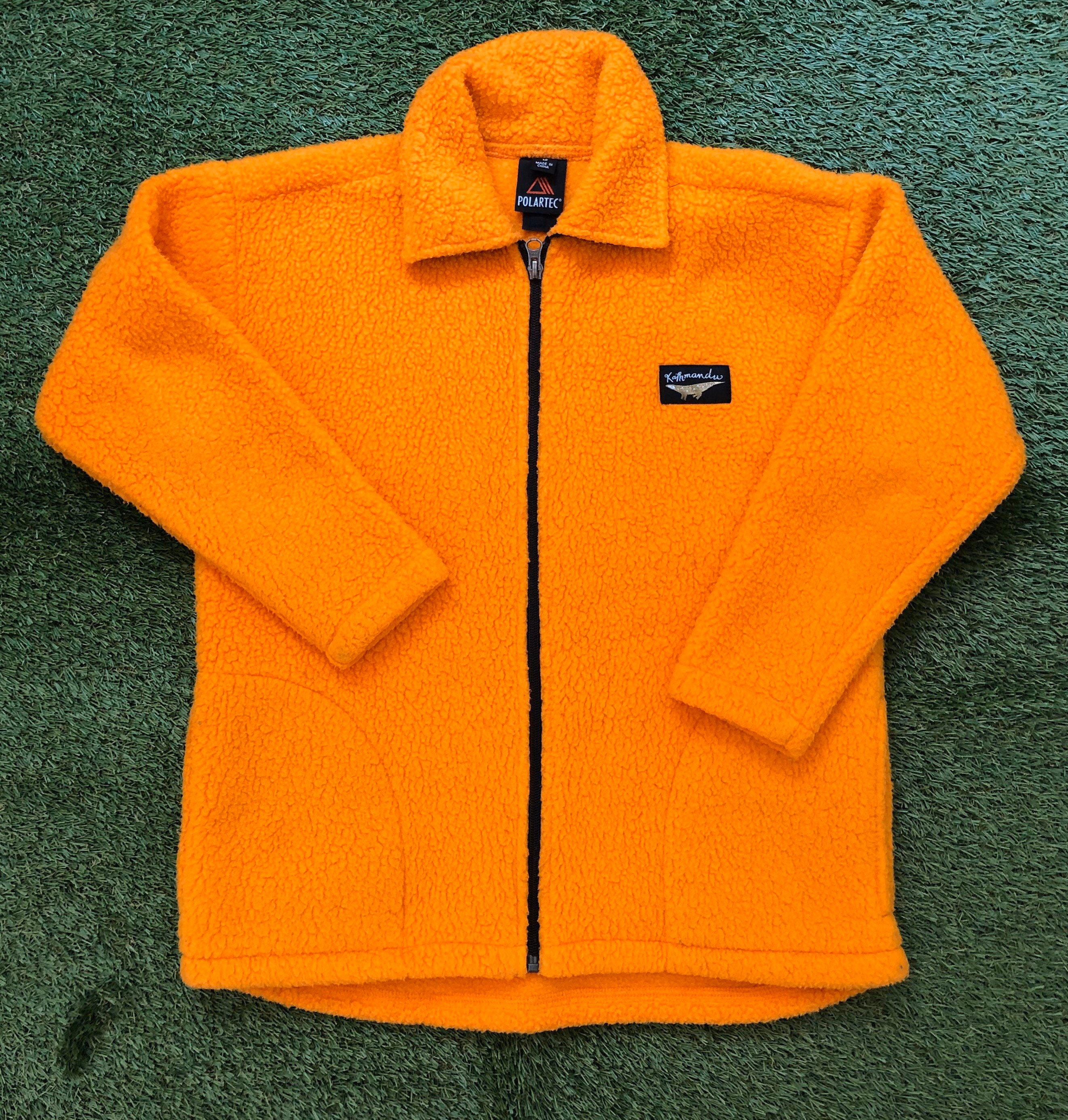 Womens Medium Polartec Orange Fleece 