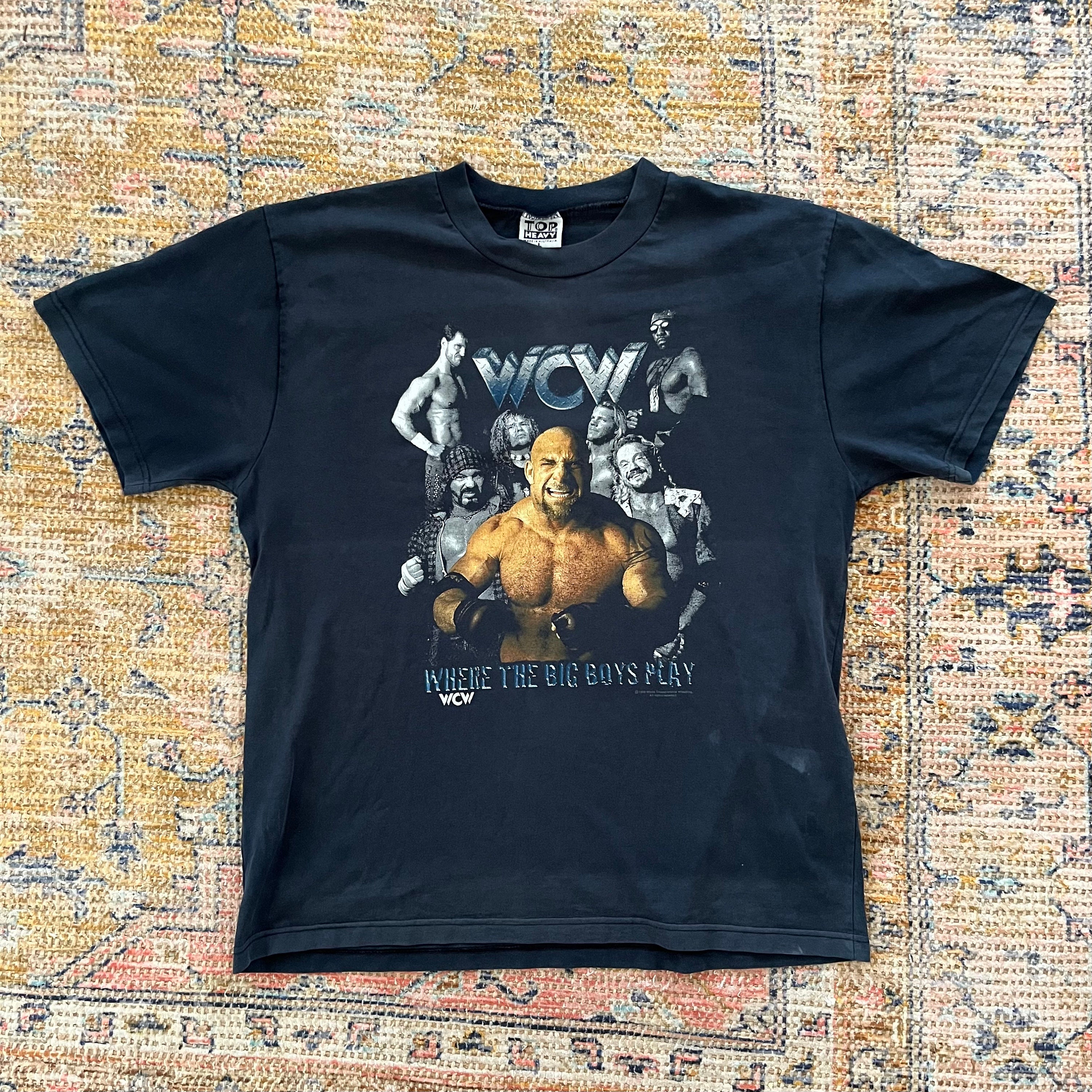 Vintage 1998 WCW Where the Big Boys Play Goldberg Large Top Heavy 