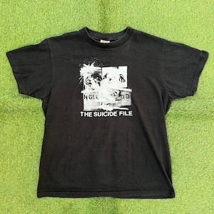 Vintage 2002 The Suicide File American Hardcore Punk Men’s Medium FOTL Tagged Band T-shirt Retro Boston Punk Album Tour Music Band Tee