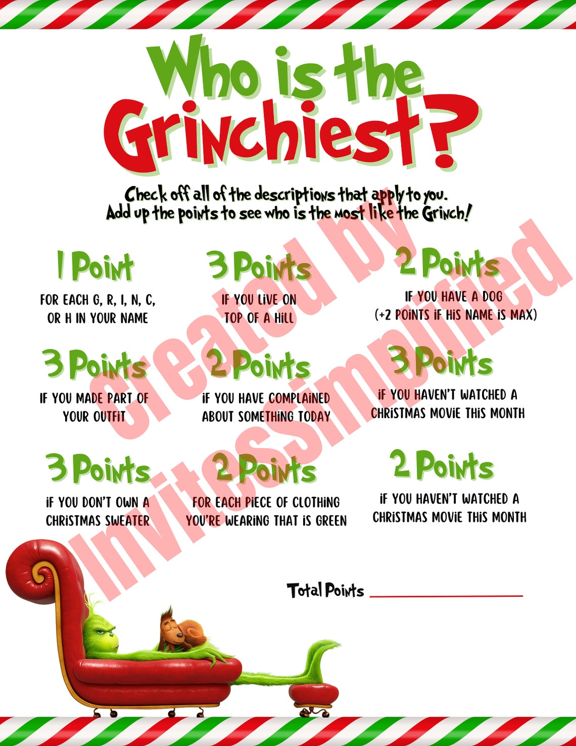 Grinch Game, Grinchmas Games, Christmas Party Games, How the Grinch