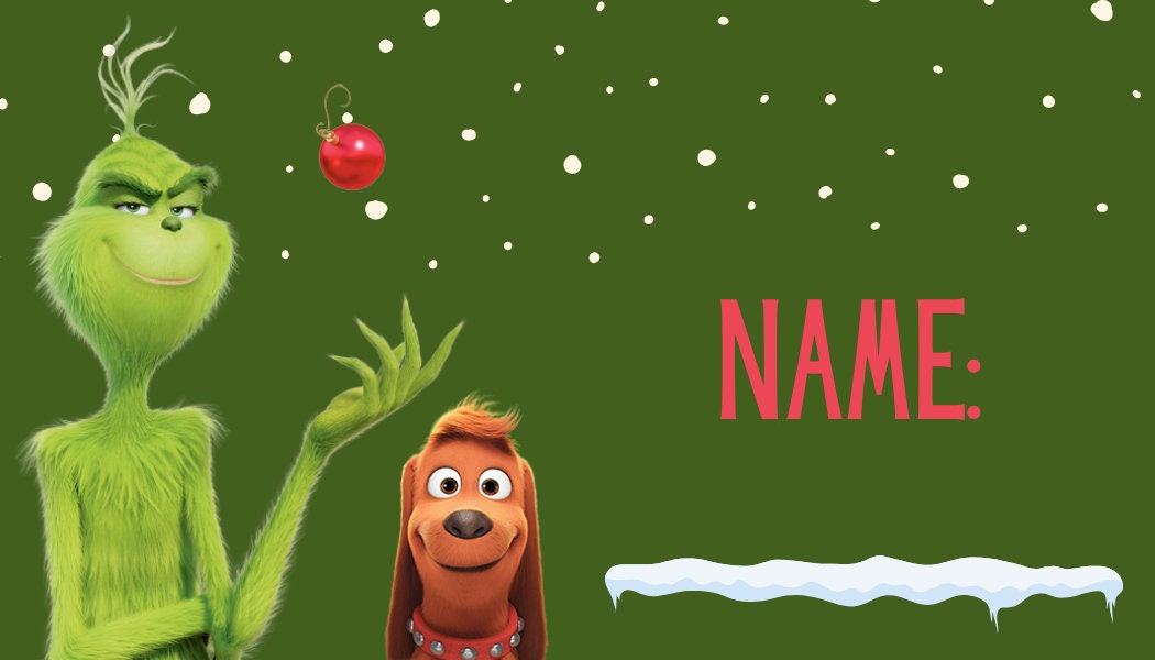 Grinch Raffle Grinch Christmas Baby Shower Diaper Raffle INSTANT DOWNLOAD - Etsy