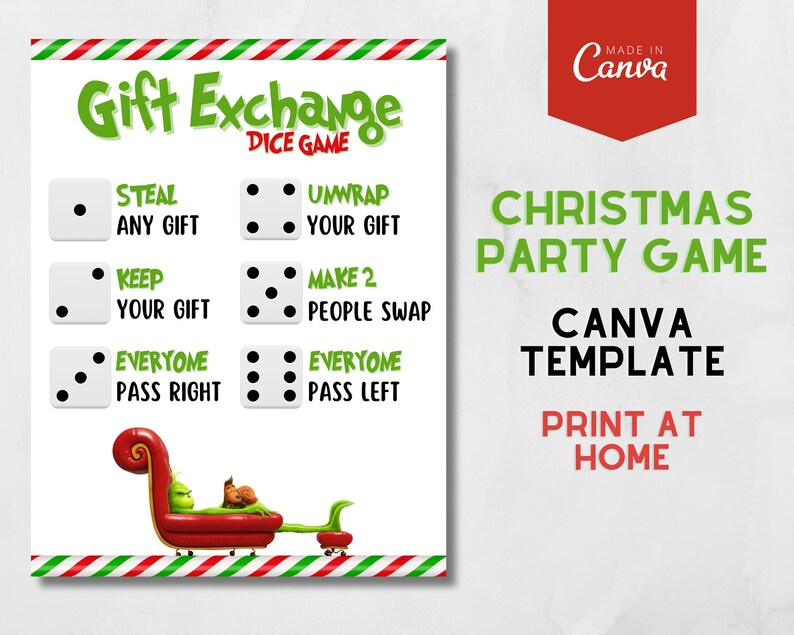 Grinch Game, Grinchmas Games, Christmas Party Games, How the Grinch