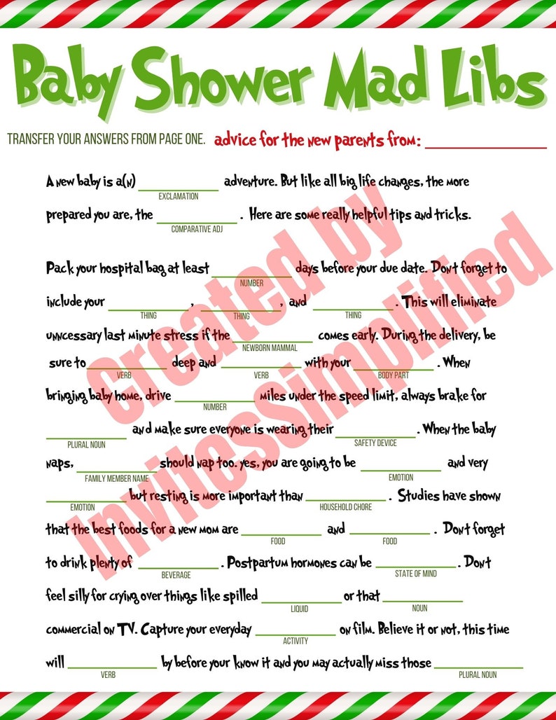 Grinch Baby Shower Game INSTANT DOWNLOAD - Canva Editable Grinchmas ...