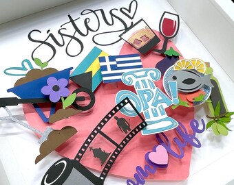 Custom Gift For Sisters - Best Friends, Besties, Personalized Sisters Frame, Unique BFF Gift, Birthday Gift, Gift For Her, Sister Collage