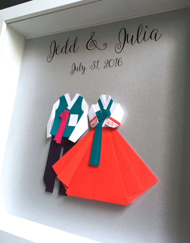 Personalized Korean Hanbok Gift Wedding and First Anniversary Etsy