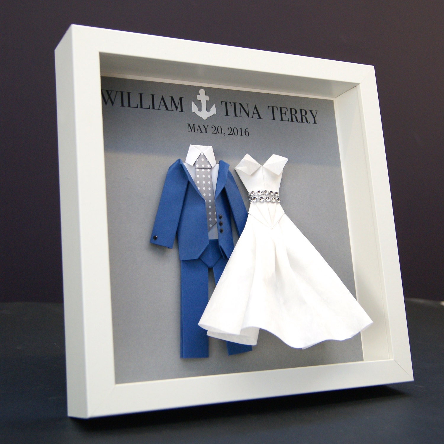 Personalized Wedding Gift First Anniversary Paper