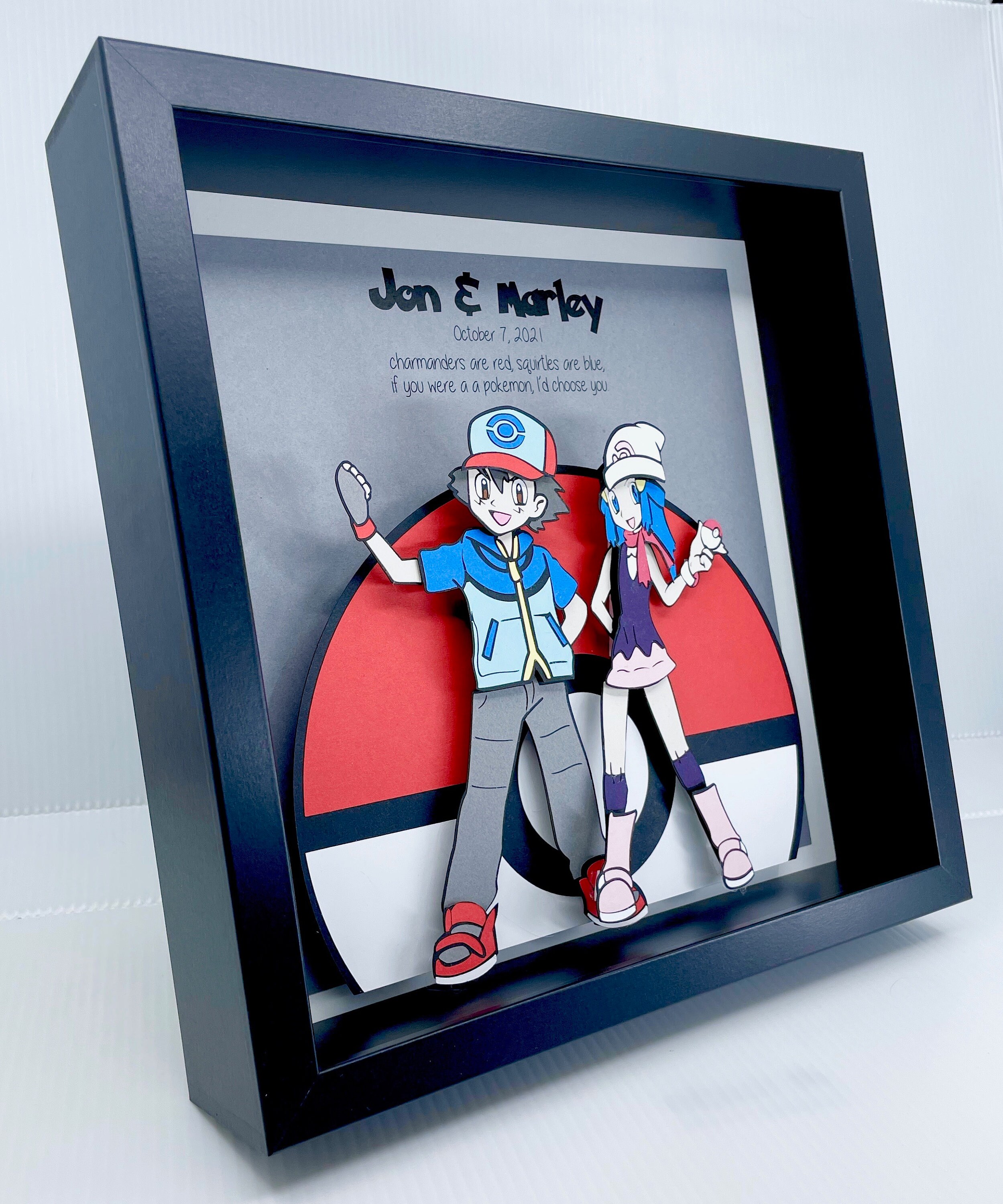 Personalized Pokemon Ash Ketchum Hikari Wedding Gift Paper Etsy Australia