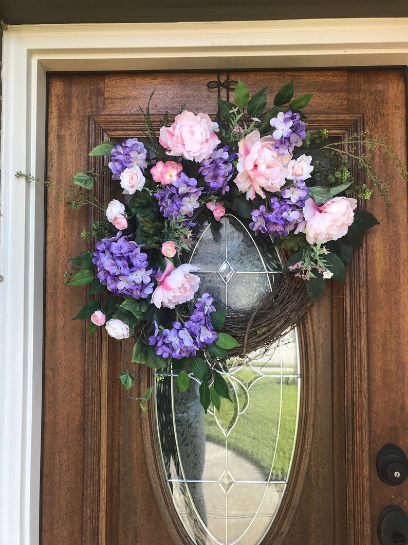Pastel Spring Wreaths Front Door Wreaths Xl Double Door Etsy