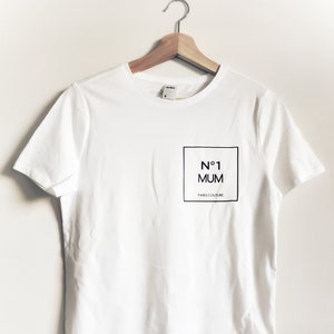 Number 1 Mum or Grandma White T-Shirt |Cotton Tshirt
