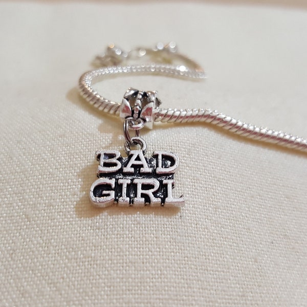 bad girl charm for european bracelet, bad girl bracelet charm, bad girl, charm, cute bad girl charm, bracelet charm, cute bracelet charm(c23