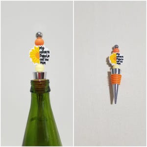words wine bottle stopper, cute wine bottle stopper, wine bottle stopper, housewarming gift, bar accessories, home decor, wine decor, (WB12)