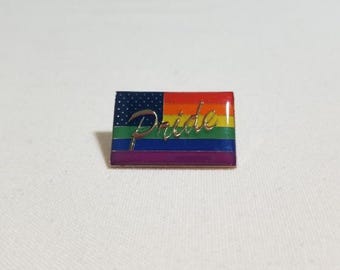 Pride lapel pin, Pride pin, Pride flag pin,  Lgbtq Pride pin, Lgbtq pin, lapel pin, Lgbtq, Pride flag, multi-color flag lapel pin, pin (L2)