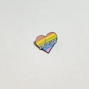 Pride lapel pin, Pride pin, Pride flag pin,  Lgbtq Pride pin, Lgbtq pin, lapel pin, Lgbtq, Pride flag, multi-color flag lapel pin, pin (L67)