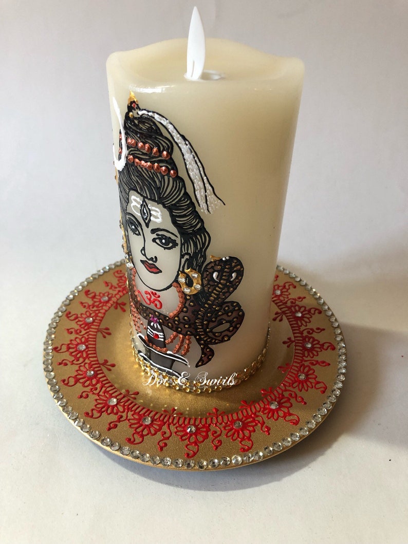 3x6LED flameless Lord Shiva candle/shiv Etsy