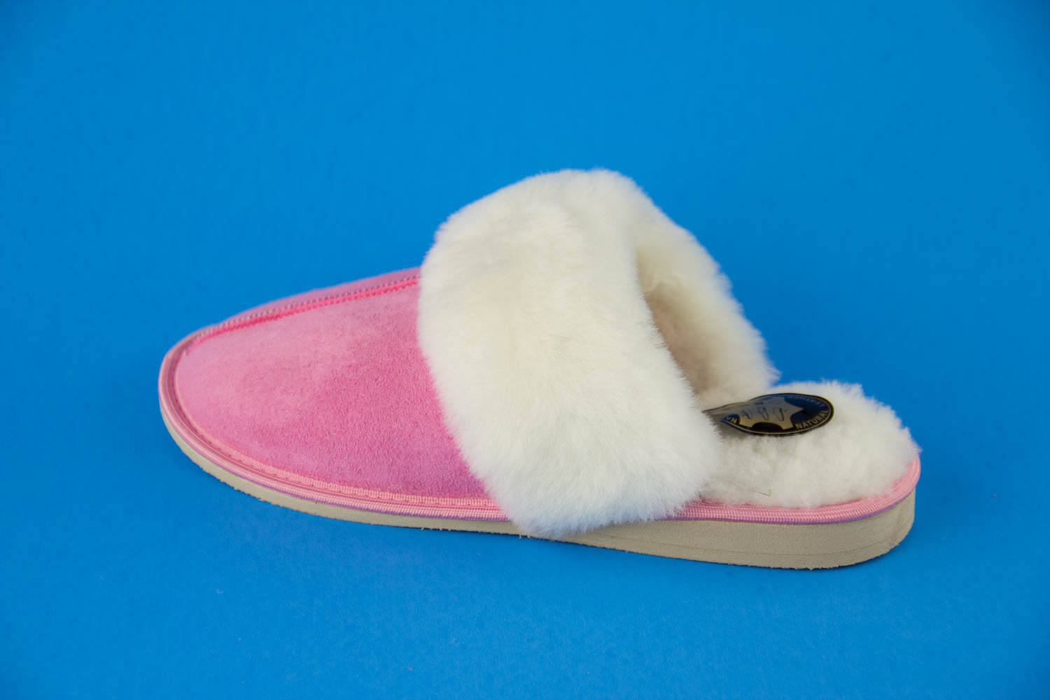 just sheepskin pink slippers