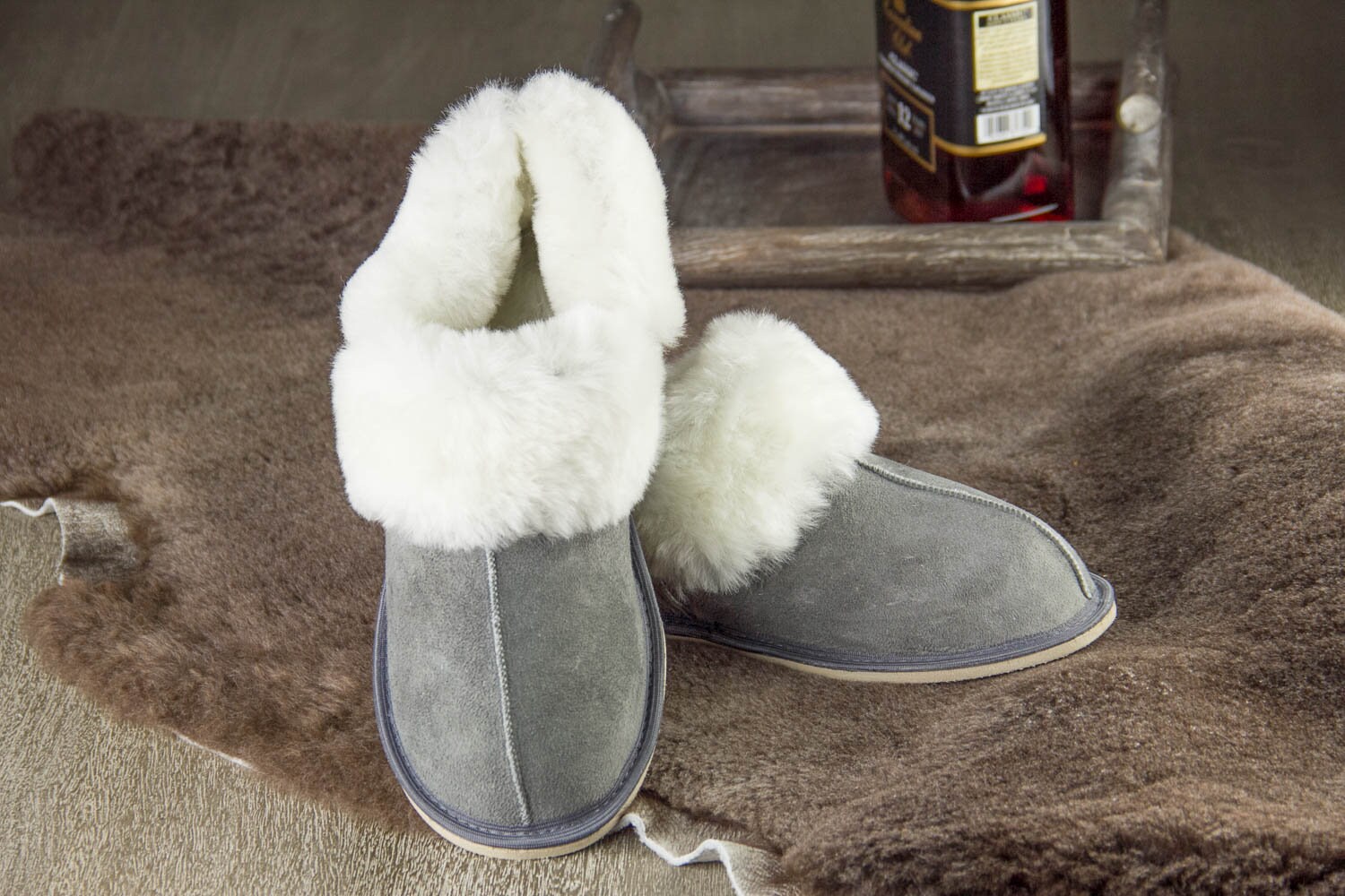 Mens Sheepskin Slippers High Quality Handmade Fur Slippers | Etsy