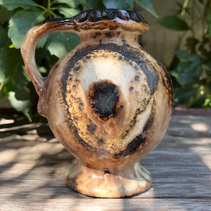 Small Fat Lava Drip Glaze Pottery