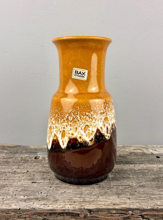 Vintage Vase by Bay Keramik 82-20 – West Germany 60s/70s Lava Foam