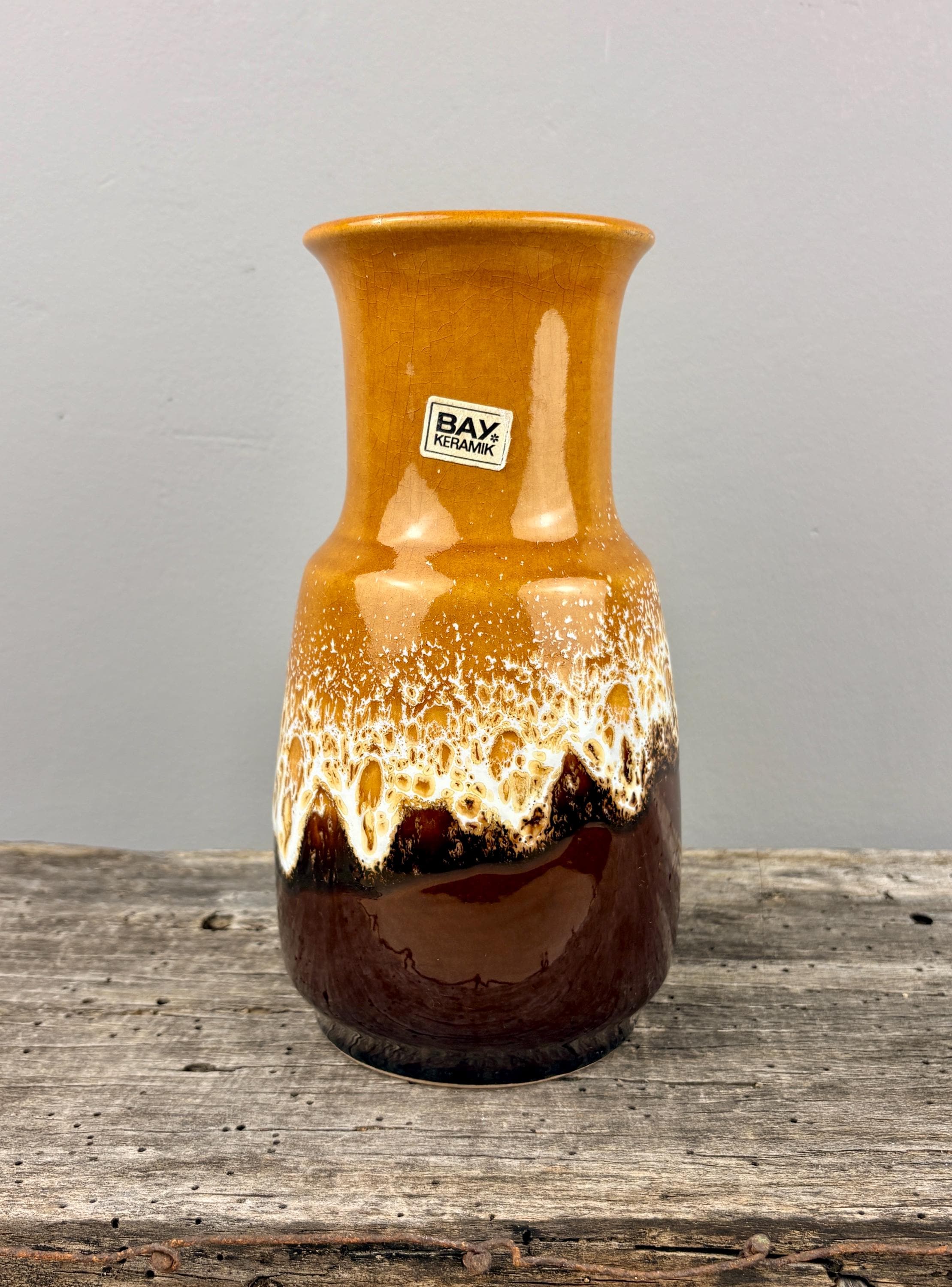 Bay Keramik 82-20 Vase – West Germany – 1960s/70s Lava Foam Glaze