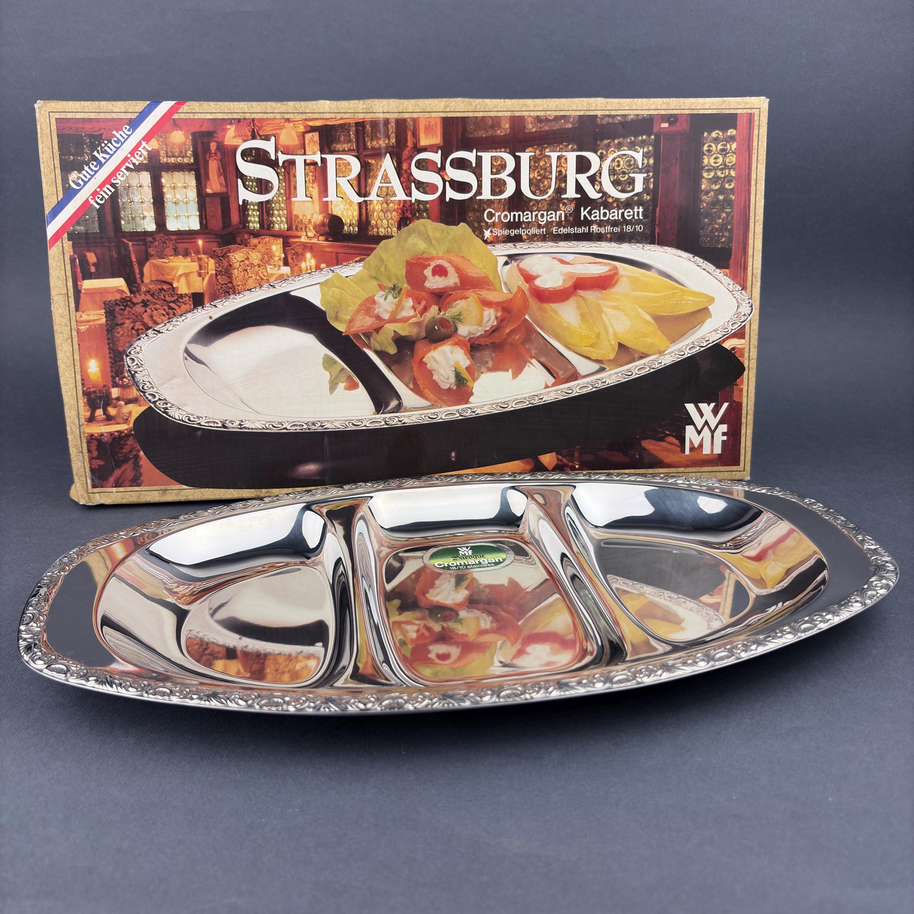 WMF Strasbourg Divided Serving Tray: Cromargan Stainless Steel Mid