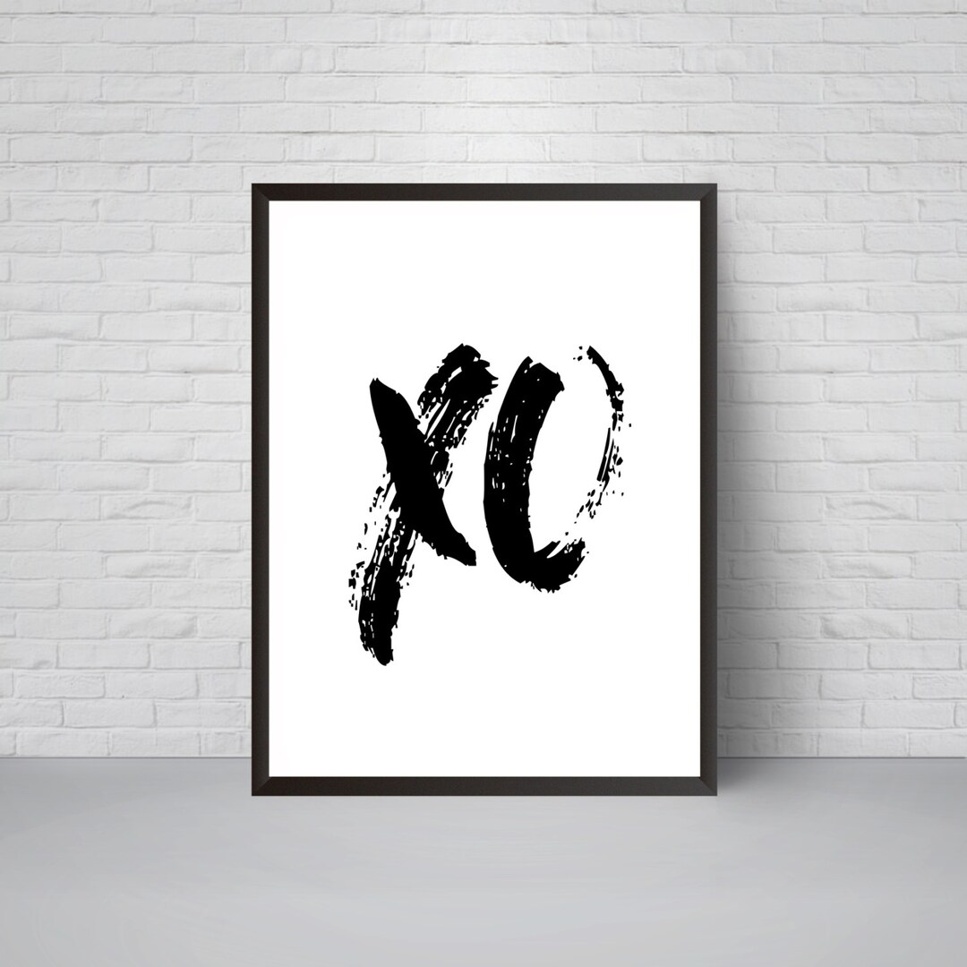 XO Art Printable, XO Funny Quote Typography Wall Art, Xo Print Art, Xo Artwork, Xo Wall Decor