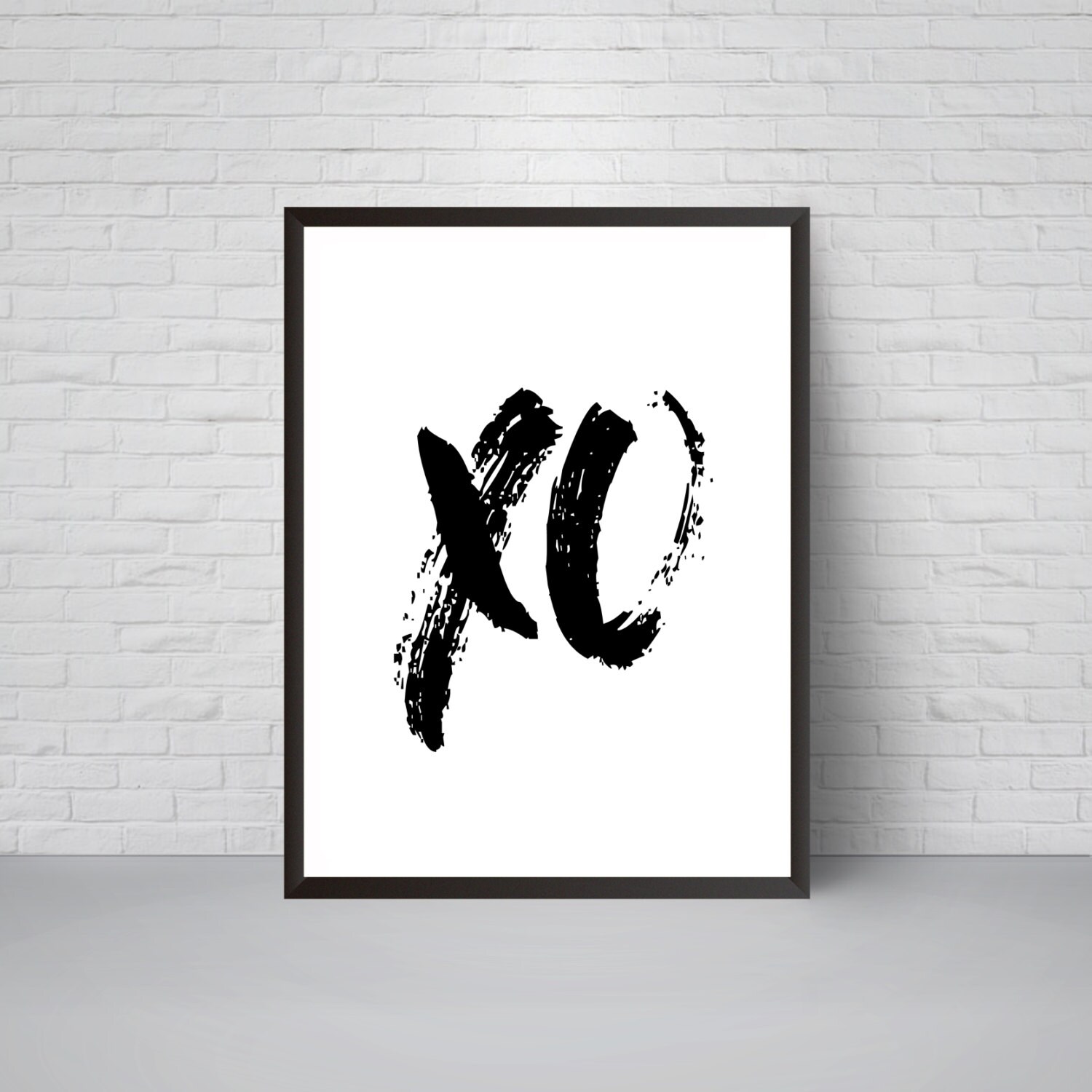 XO Art Printable, XO Funny Quote Typography Wall Art, Xo Print Art, Xo