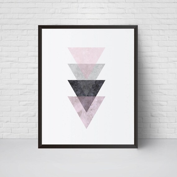 Digital print Wall decor Nordic Style Neutral Gray Pink Triangles wall art Printable art Geometric Office Salon Minimalist Modern art Digital print Wall decor Nordic Style Neutral Gray Pink Triangles wall art Printable art Geometric Office Salon Minimalist Modern art