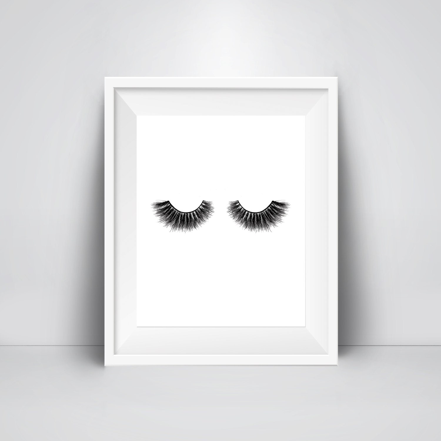Eyelashes Print Wall Art Lashes Decor Make up Salon Print Etsy