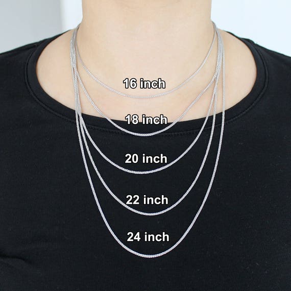 925 Sterling Silver ROPE 1.5mm necklace chain Lengths Etsy