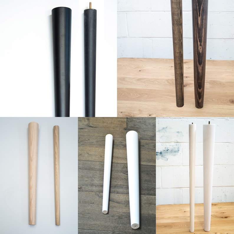 Sturdy Furniture Legs Robust Wooden Legs 75mm Top Diameter Etsy UK