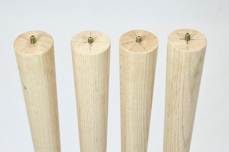Set of 4 Tapered Legs Solid Oak Table Legs Coffee Table Etsy UK