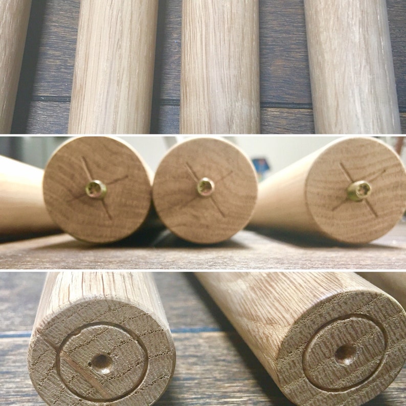Set of 4 Tapered Legs Solid Oak Table Legs Coffee Table Etsy UK