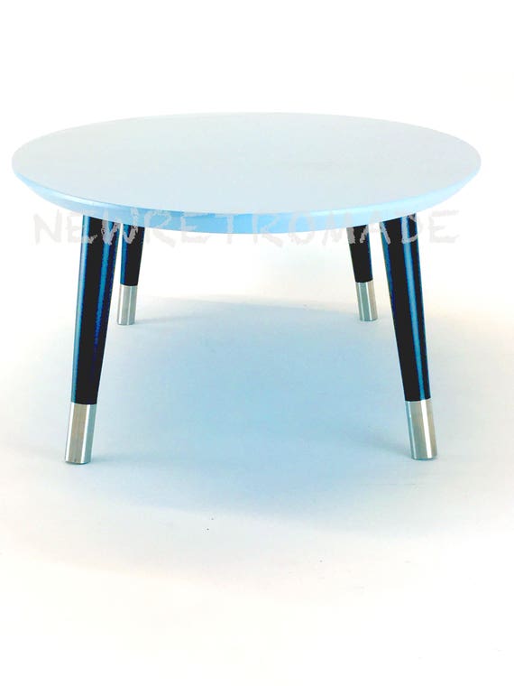 light blue coffee table