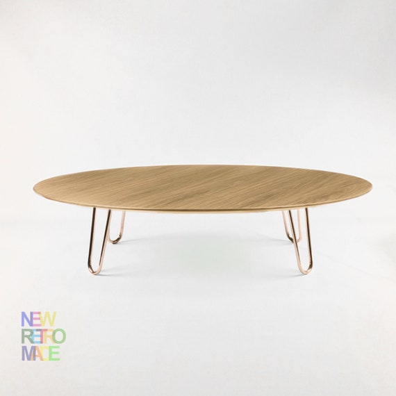 Oak Coffee Table Or Walnut Coffee Table Beveled Table Top Edge Etsy