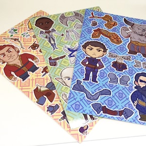 Dragon Age: Inquisition- Dress-Up Vinyl Sticker Sheet