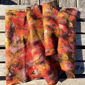Softest Merino Wool Scarf  Felted Wool Wrap Softest Merino Wool Shawl