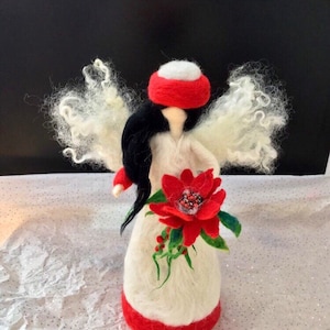 SALE!!  11”Christmas Tree Topper  Angel Christmas Tree Topper  Wool Felted Angel   Christmas Angel  Waldorf Doll