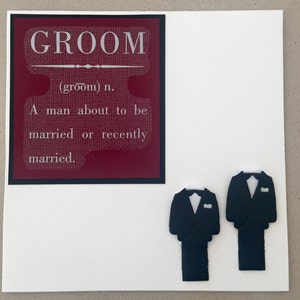 Définition des mariés (deux mariés, carte de mariage gay)