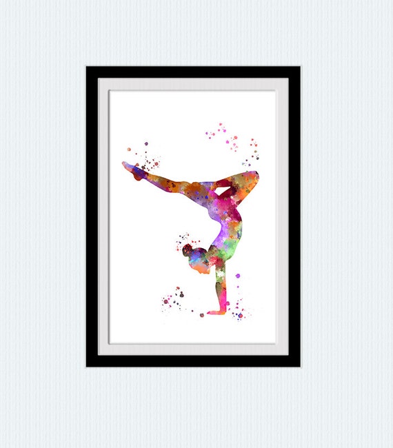 Affiche Dart Fille Gymnastique Gymnastique Impression Sport Etsy Canada