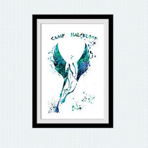 Pegasus print Camp half blood poster Mythology wall decor Mythology print Mythology poster Classical art Percy Jackson print W828