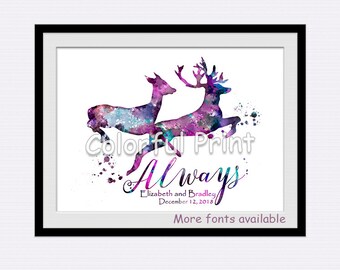Lámina artística de aniversario personalizada: regalo para pareja de solteros (sin marco, opciones digitales disponibles)