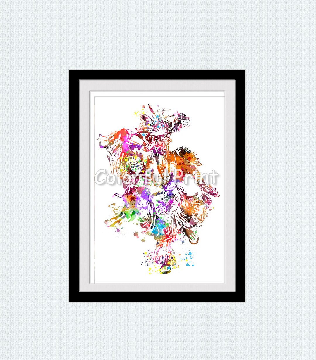 Native American Man Dancer Native American Poster Native American Wall ...
