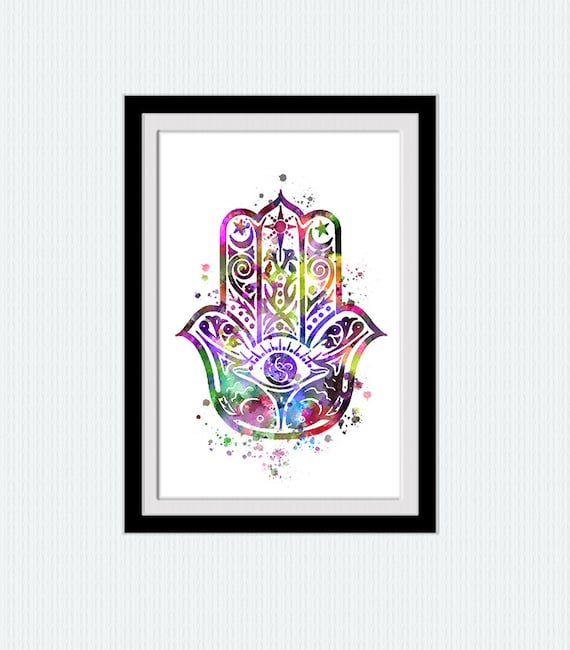 Yoga Print Hamsa Poster Hamsa Print Yoga Watercolor Poster | Etsy
