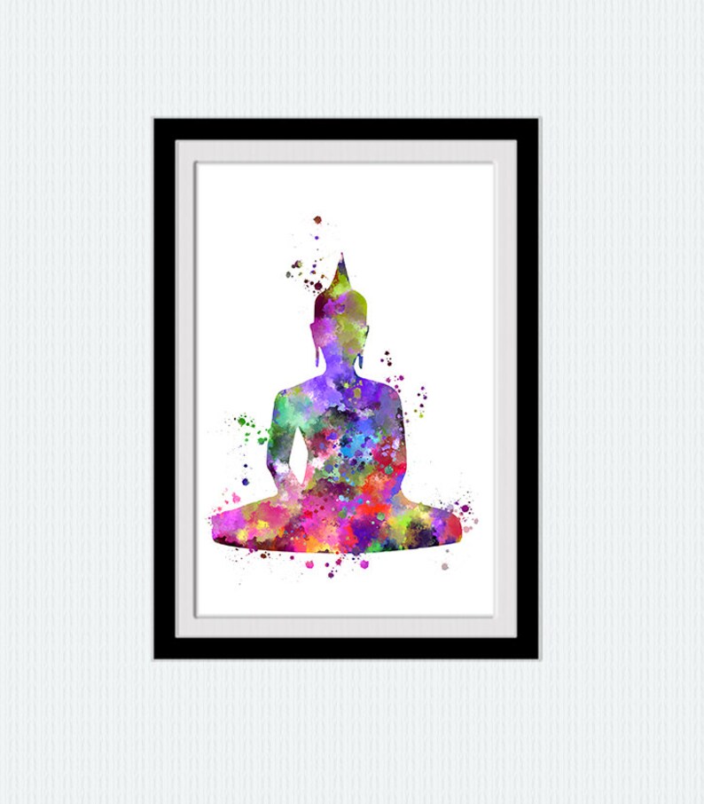 Yoga poster set yoga meditation print Hamsa art Lotus flower Om poster Buddha print Yoga studio decor namaste home design Zen yoga gift S25