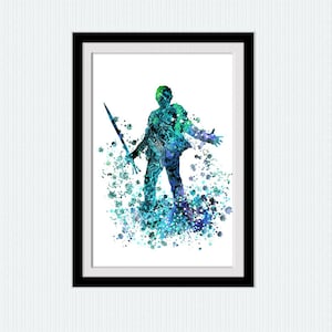 Percy Jackson print Greek mythology poster Classical art Greek print Mythology wall decor Percy Jackson poster Mythology print  W645